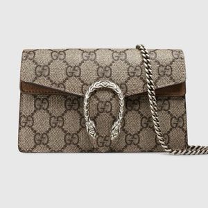 Gucci GG Supreme canvas chain super mini shoulder bag